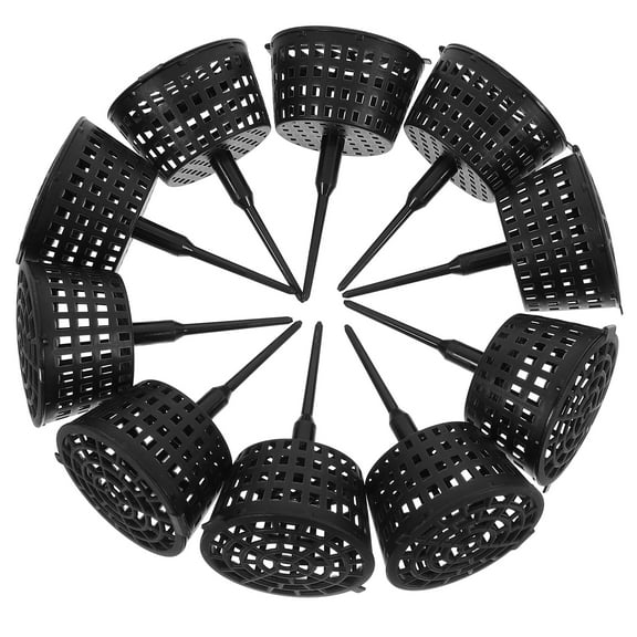 10 Pcs Fertilizer Box Shipping Container House Inflatables Orchid Basket Bucket Black