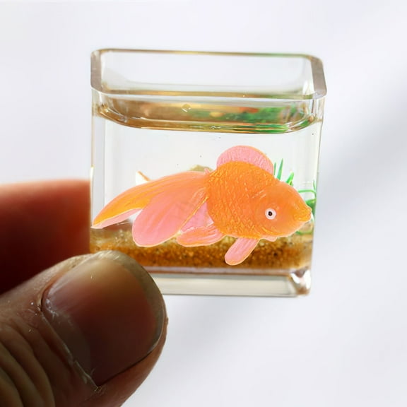 10pcs Plastic Fish Toys Plastic Miniatures Animal Figurines Small Fish Ornaments