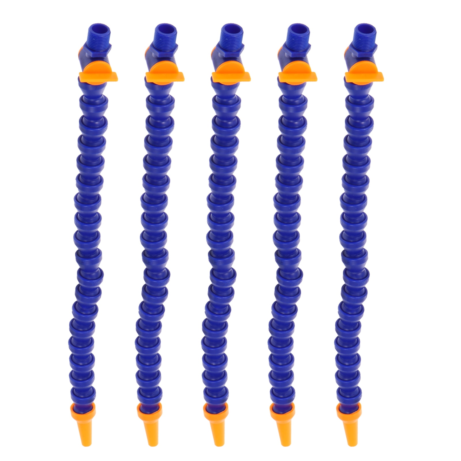 10pcs Plastic Flexible Hoses Water Oil Coolant Pipes Round Nozzle Pipes