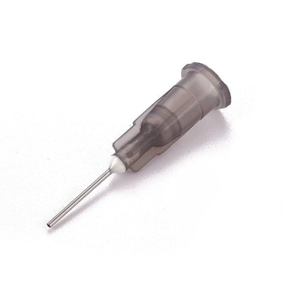 10pcs Plastic Fluid Precision Blunt Needle Dispense Tips Gray 7.5x6.5x30mm Inner Diameter: 4mm Pin: 0.7mm