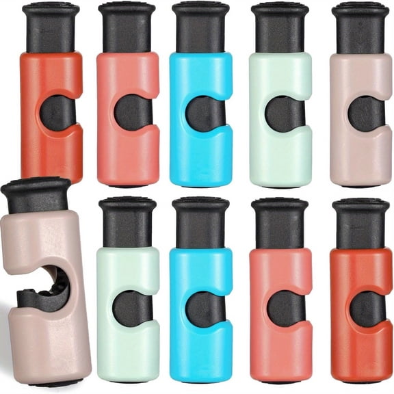 10pcs Plastic Food Bag Clips, Squeeze and Lock Bread Bag Sealing Clips for Food Storage, Assorted Colors