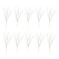 thumbnail image 1 of 10pcs Plastic Frosted Flower Picks Decorative Stems Glittering Christmas Picks for Tree Ornament and Indoor Displays, 1 of 8