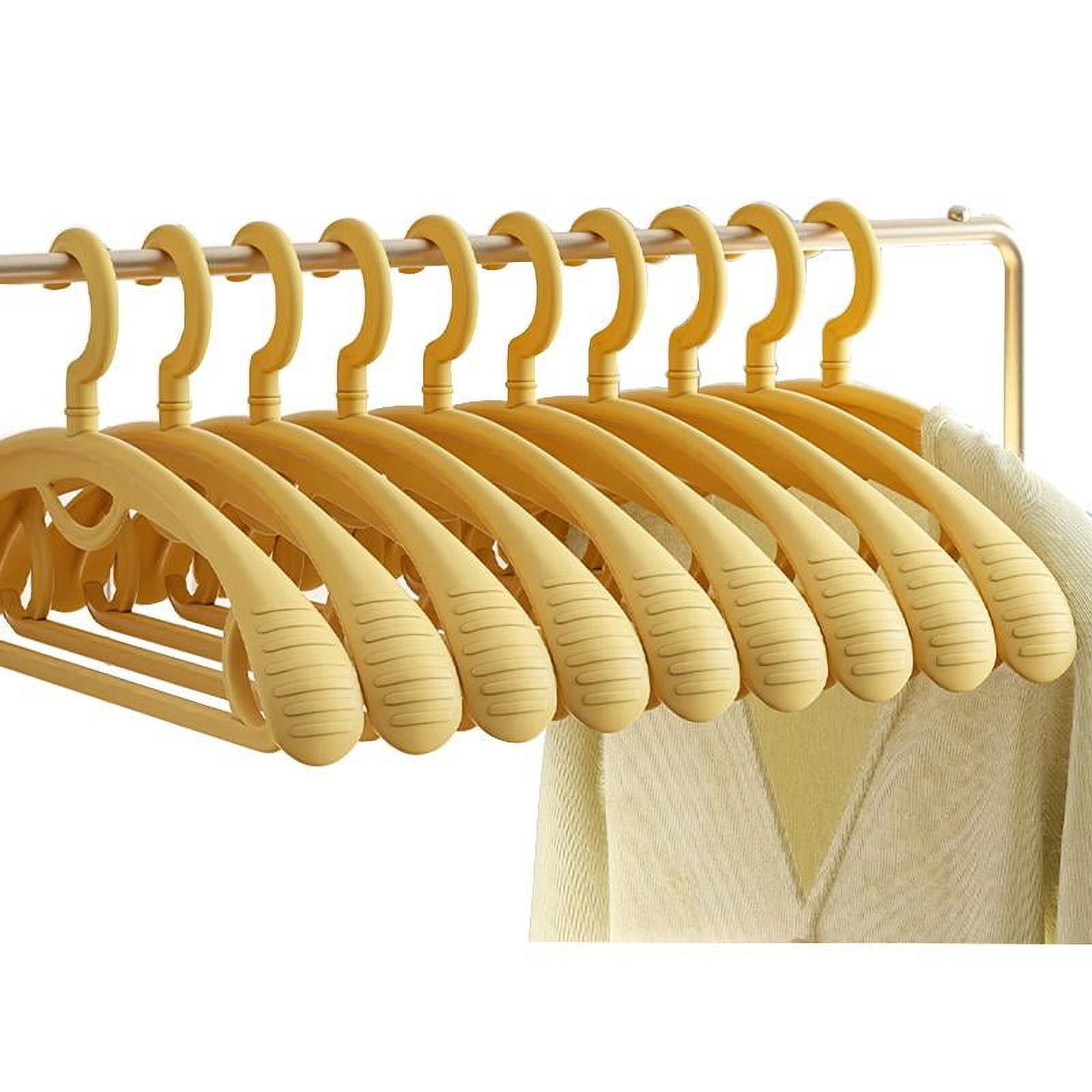 10pcs Plastic Hangers for Clothes Seamless Clothing Drying Rack Non-Slip Suit Coat Hanger Hanging for Jacket Shirt Close