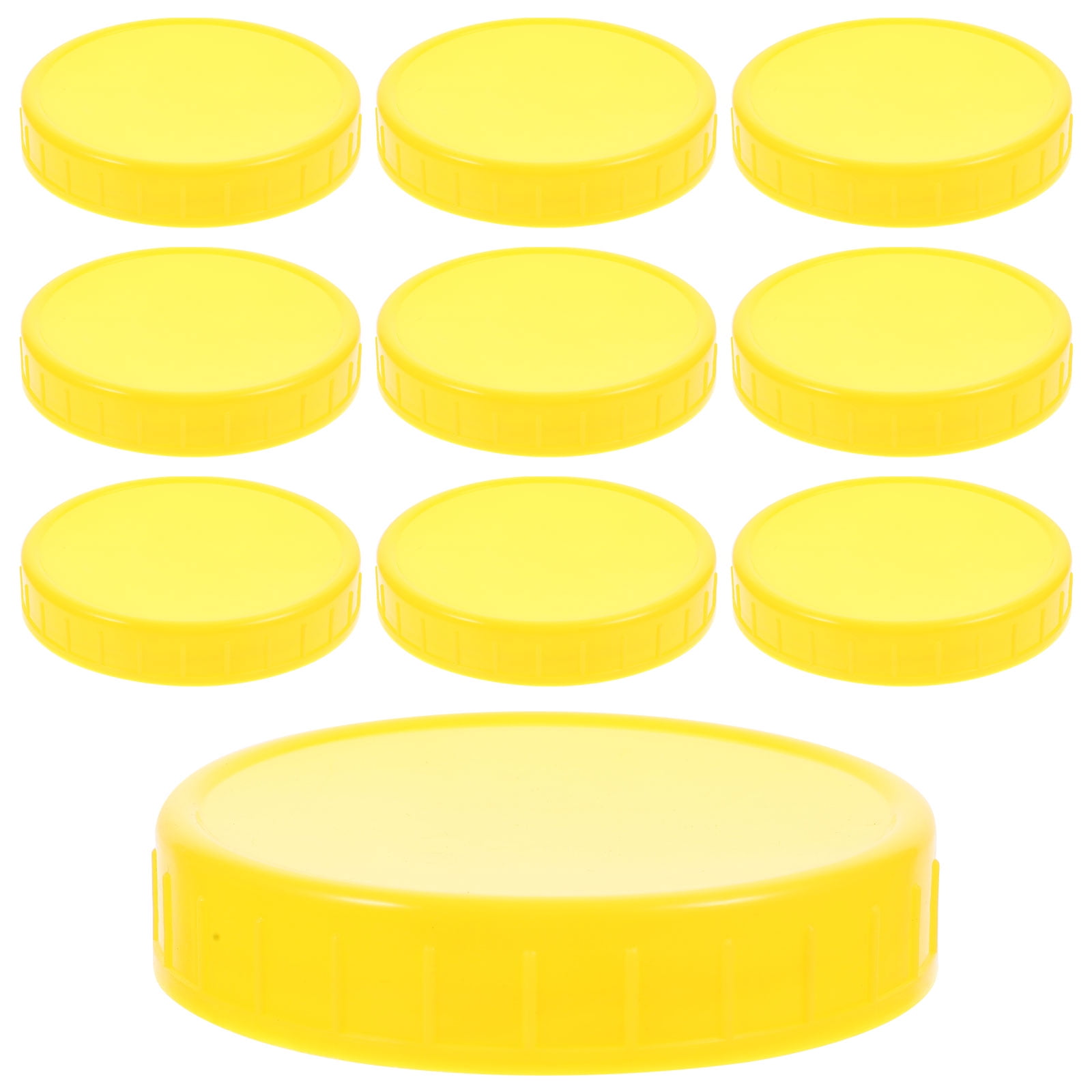 10pcs Plastic Mason Jar Lids Thread Mason Jar Covers Wide Mouth Canning Jar Lids