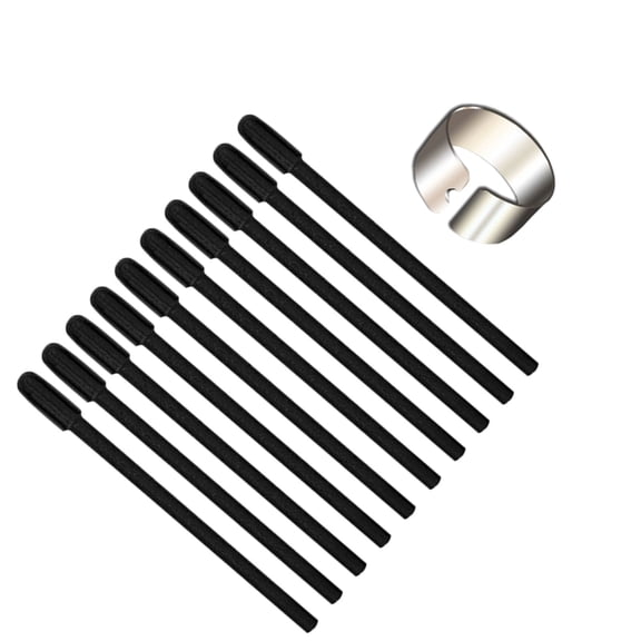 10pcs Plastic Pen Replacement Pen Tips With Clip For PTK470 Drawing Tablets Smooth Natural Feel
