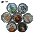 thumbnail image 1 of 10pcs Plastic Storage Box for Round Beads Catholic Rosary Cross Religious Neckla, 1 of 6