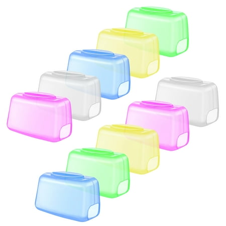 10pcs Plastic Toothbrush Head Covers Travel Toothbrush Caps Dustproof Toothbrush Head Covers (Random Color)