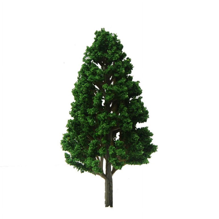 10pcs Mini Plastic Tree Models for Crafts , Realistic Simulation
