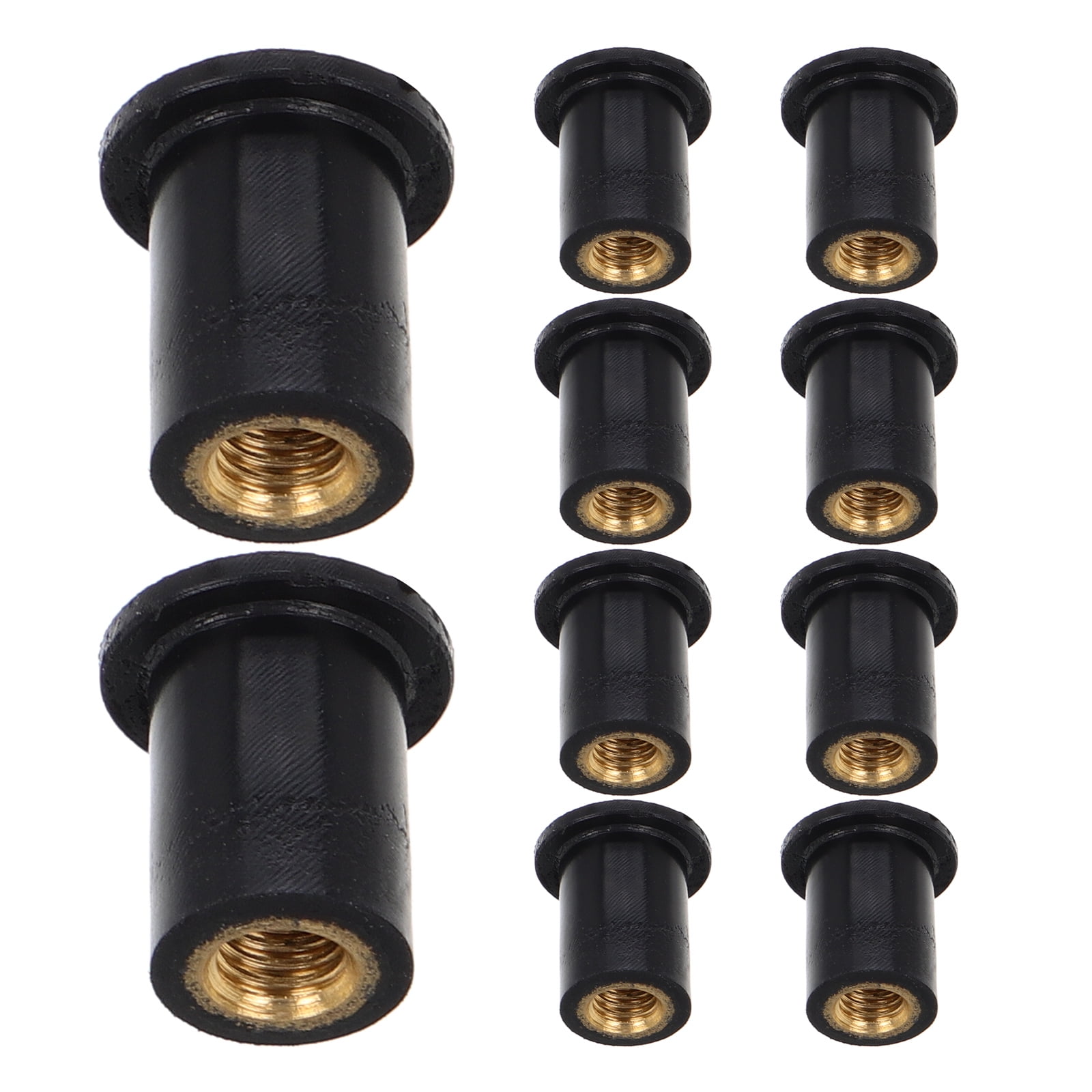 10pcs Plastic Well Nuts Durable Motorcycle Windscreen Nuts Motorcycle Accessories Windshield Brass Insert Motorcycle Accessories