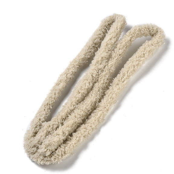 10pcs Polyester Plush Sticks Chenille Stems Pipe Cleaner for Making Linen 1400x17mm Brown