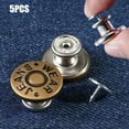 thumbnail image 1 of 10pcs Portable Waist Adjust Removable Nailless No-Sewing Metal Button Jeans Buttons Repair Kit Pants Pins PRESS TYPE5, 1 of 8