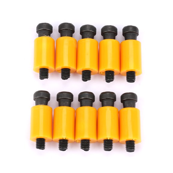 10pcs Practical Nylon Lock Socket Head Shoulder Screw Bolt Kit (D13 M6 Screw Thread)