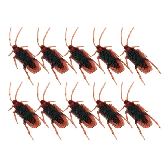 10pcs Prank Roaches Favorite Trick Joke Toys Look Real Scary Realistic Novelty Cockroach For Party