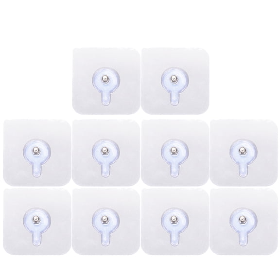 OULII Acrylic Picture Hanging Supplies 6x6x0.6cm Wall Hooks for Frames and Artwork