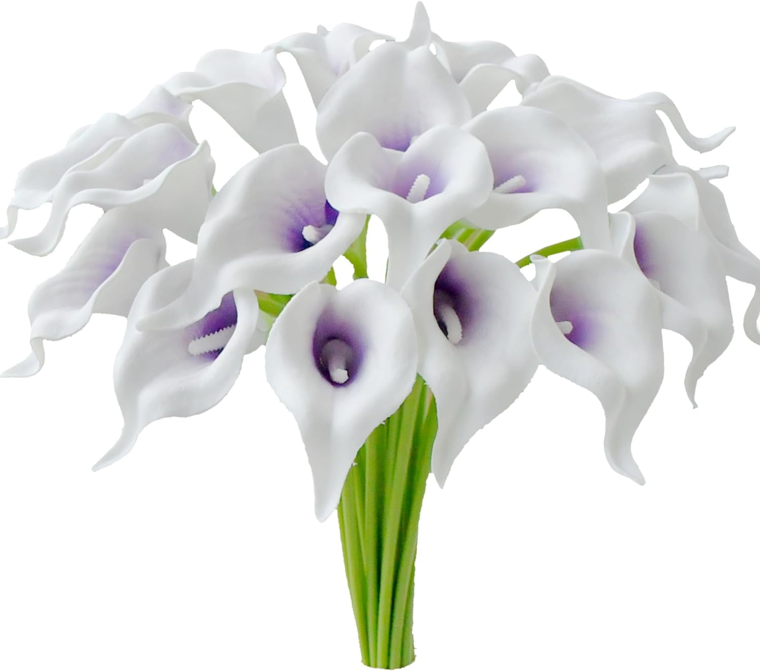 10pcs Pure Yellow Flowers Artificial Calla Lily Silk Fake Flowers 13.5