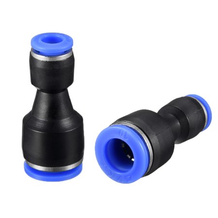 10pcs Push to Connect Fittings 25/64"x15/64" Straight OD Push Fit Fittings