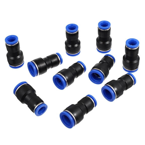 10pcs Push-to-connect Fitting Air Brake Fitting Hose Connector 12mm To 16mm