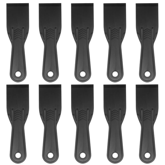 10pcs Putty Scraper 2" Width 6mm Thin Width 6mm Thin Flexible Plastic Putty Knife for Taping Painting