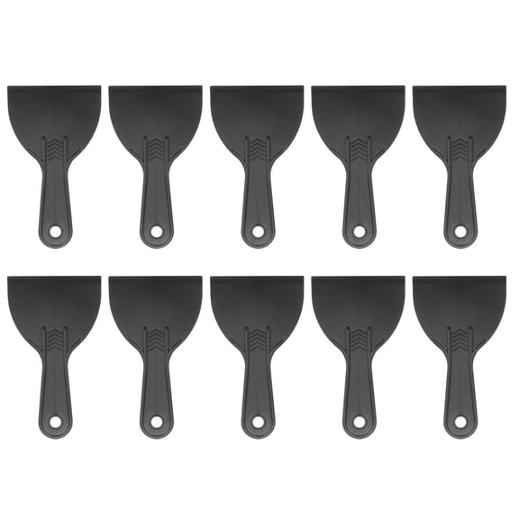 10pcs Putty Scraper 4" Width 6mm Thin Flexible Plastic Putty Knife for Taping Painting