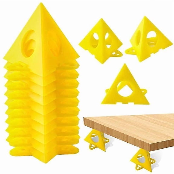 10pcs Pyramid bracket Wood paint rack Paint spraying support Auxiliary triangular foot frame paint pad block