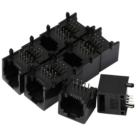 10pcs RJ45 Modular Plug Jack 8P8C PCB Mount Socket Network Connectors Couplers