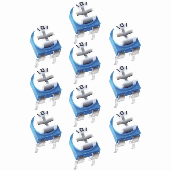 10pcs RM063 Potentiometer Trimmer Variable Resistors Adjustable -A horizontal -10K