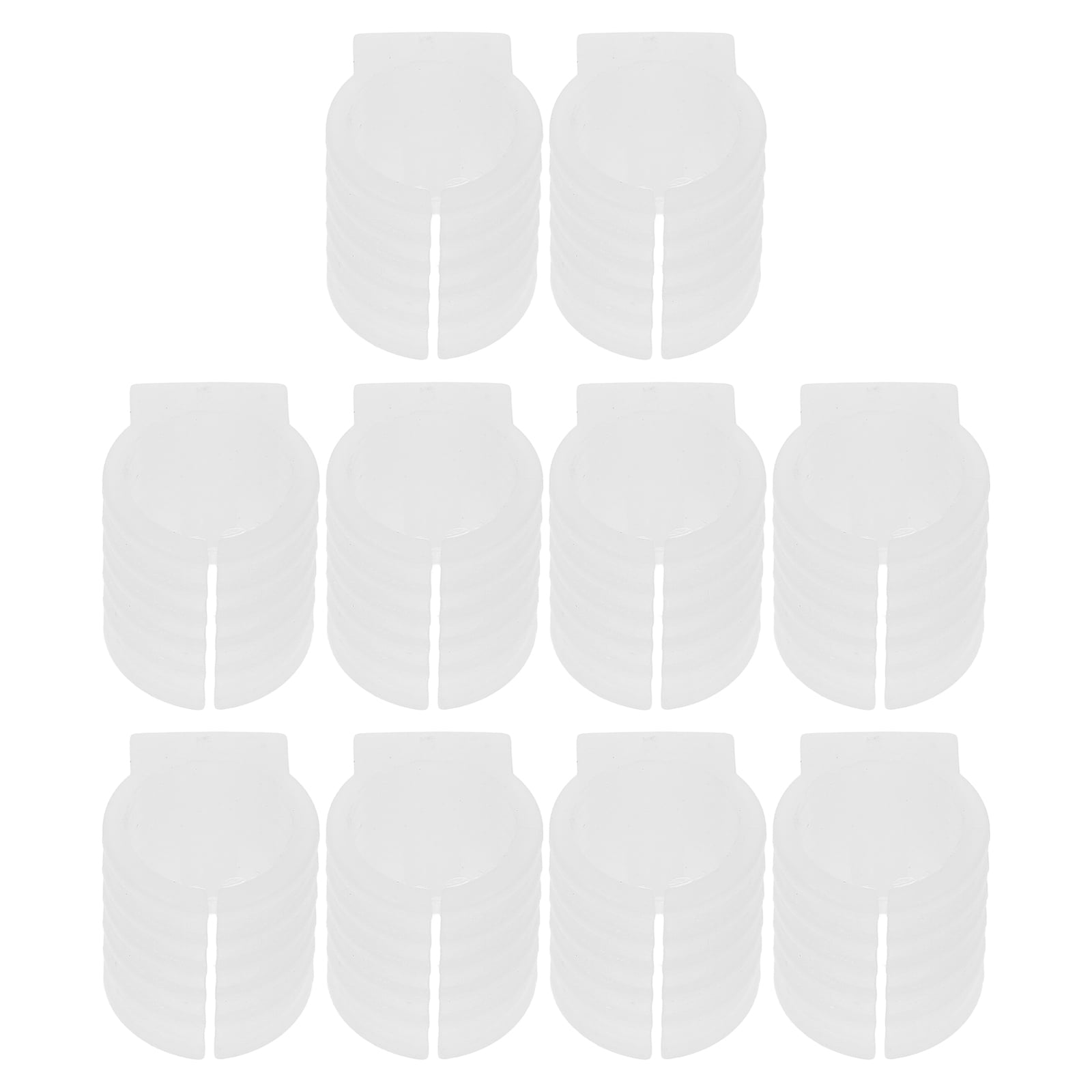 10pcs Rectangle Plastic Chair Leg Caps U Shaped Floor Glides Furniture Protectors 16mm - Walmart.com