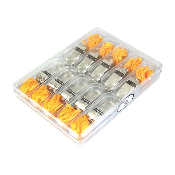 10pcs Referee Set Red Yellow and Two Metal Referee Whistles Whistle for Football Soccer