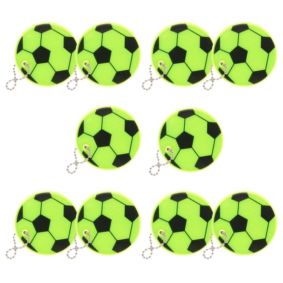 10pcs Reflective Decorative Pendant Backpack Reflector Reflective Glowing Basketball Shape Keychain Pendant Reflective Keychain Pendant Keychain Backpack Reflector