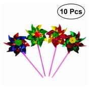 10pcs Reflective Pinwheels Glitter Windmill Spinner Toys