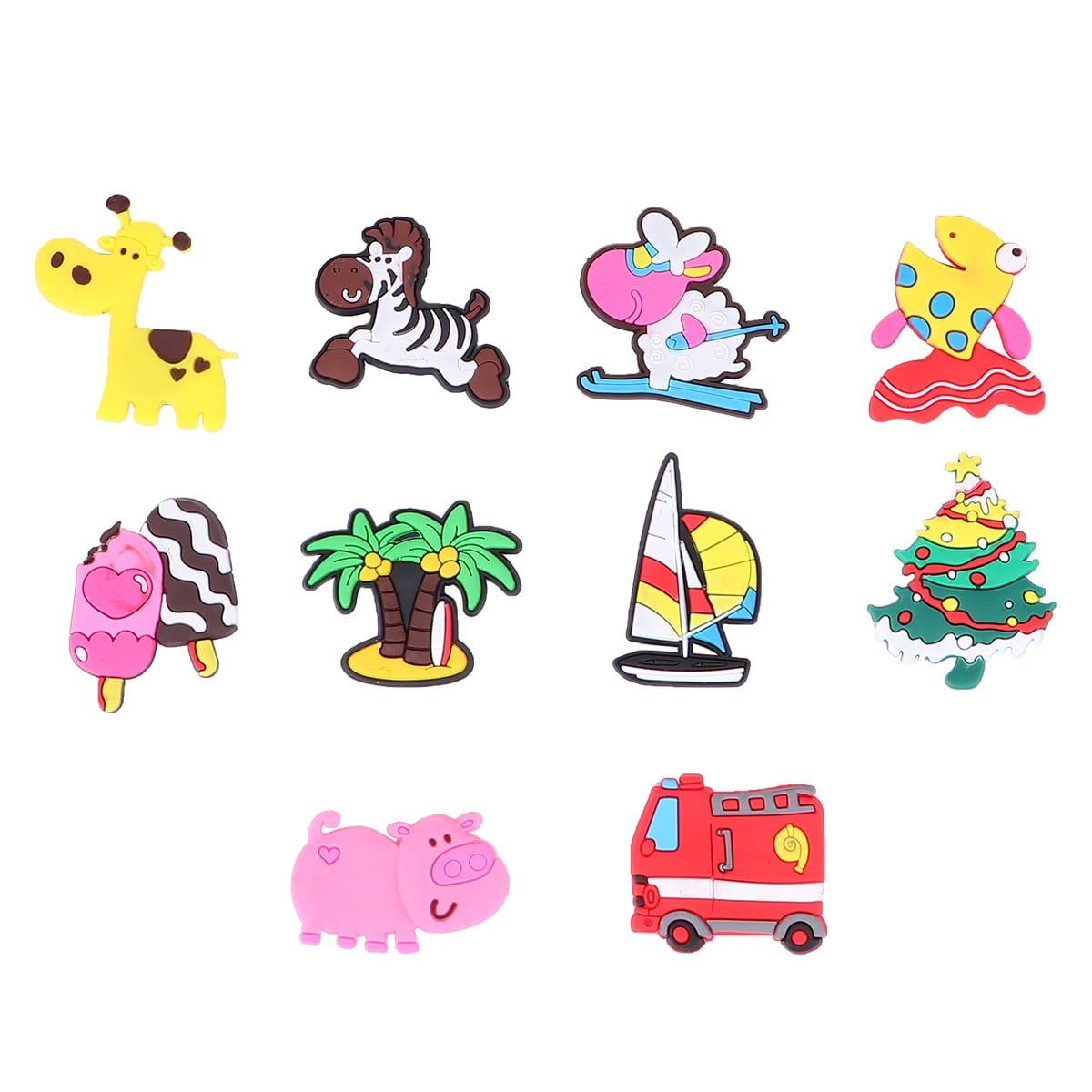 10pcs Refrigerator Sticker Sticker Fridge Decor (Assorted