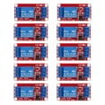 thumbnail image 1 of 10pcs Relay Module DC 12V Relay Board 1 Channel with Optocoupler Isolation Support High or Low Level,10 * Relay Module, 1 of 6