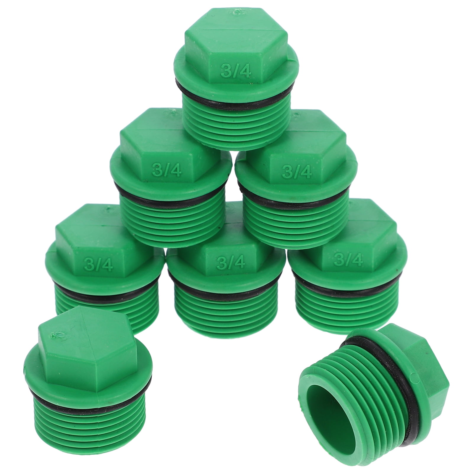 10pcs Replaceable 3/4 Hose Plugs Garden Tubing Stoppers Plastic Hose End Plugs Pipe Supply