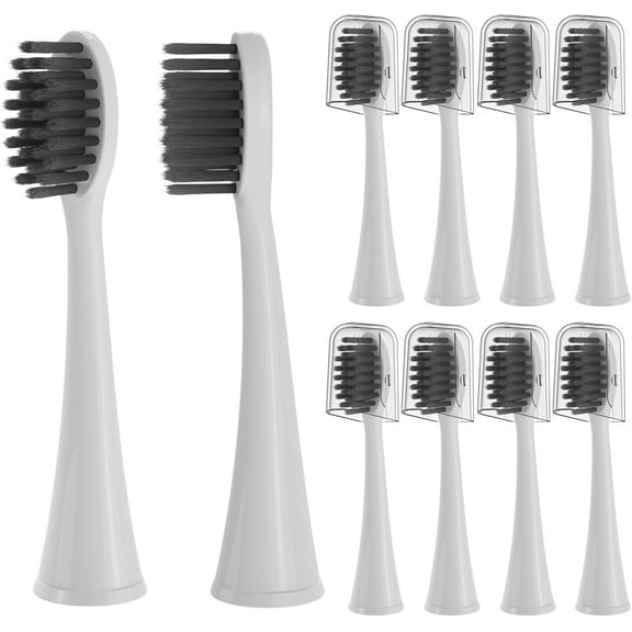 10pcs Replacement Toothbrush Heads Compatible with Burst Adult Electric Toothbrush for Seago S9 S1 S6 S8 S21 S26 S28 SG540 SG860