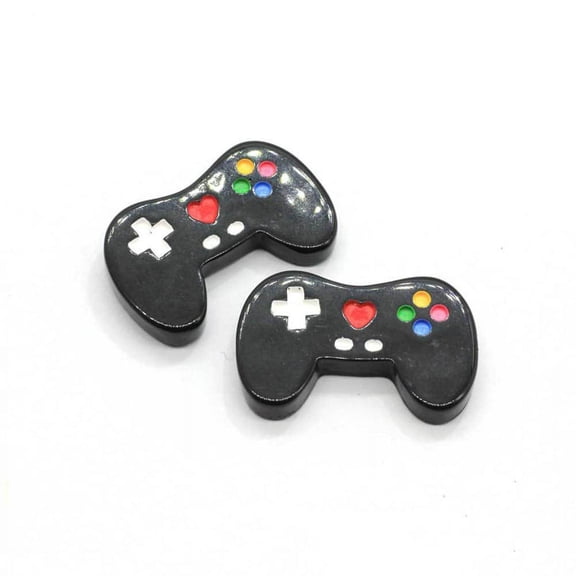 10pcs Resin Simulation Game Controller Miniature Flat Back Cabochon Controller Novelty Hair Clip Decor for DIY Lovers