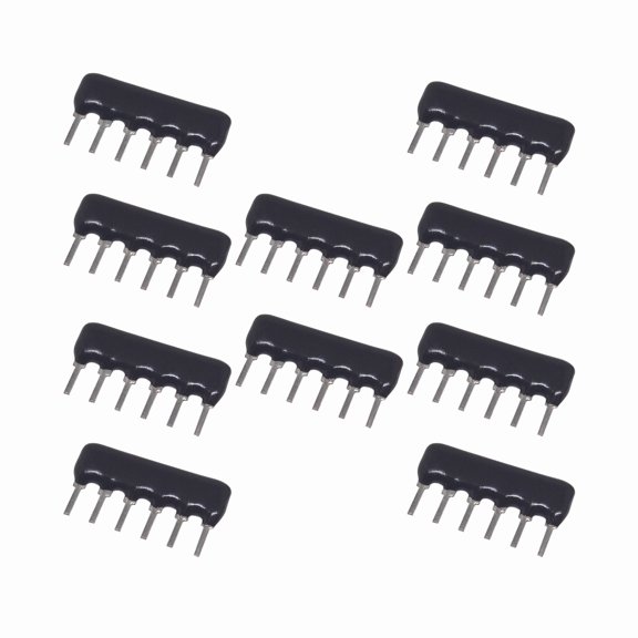 10pcs Resistor Network Array 5% Bussed Type 2.54mm Pitch SIP-5 SIP-6 DIP Exclusion Resistor -100K-6P