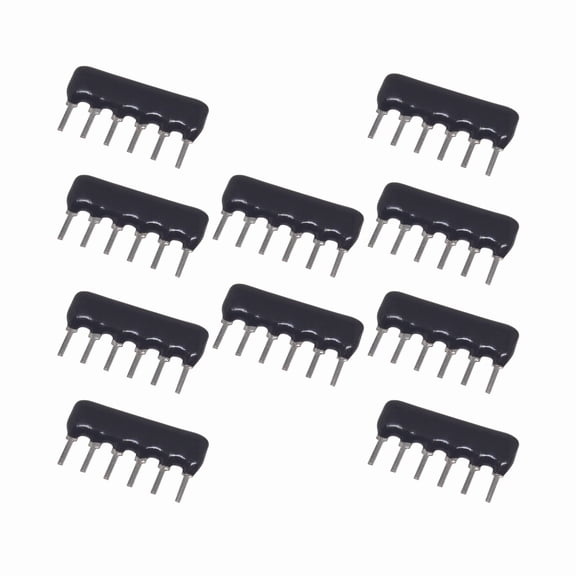 10pcs Resistor Network Array 5% Bussed Type 2.54mm Pitch SIP-5 SIP-6 DIP Exclusion Resistor -3K-6P