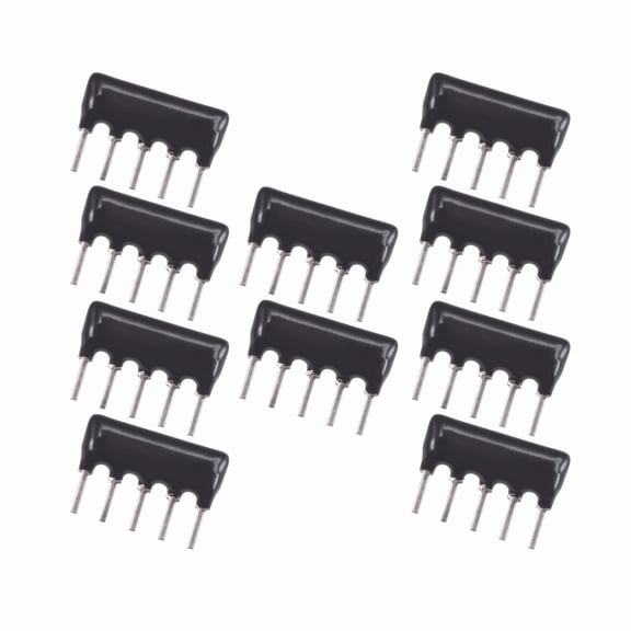 10pcs Resistor Network Array 5% Bussed Type 2.54mm Pitch SIP-5 SIP-6 DIP Exclusion Resistor -820R-5P