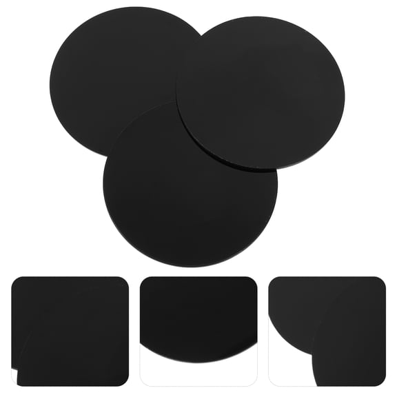 10pcs Reusable Round Acrylic Sheets Acrylic Discs Miniature Dolls Base DIY Materials