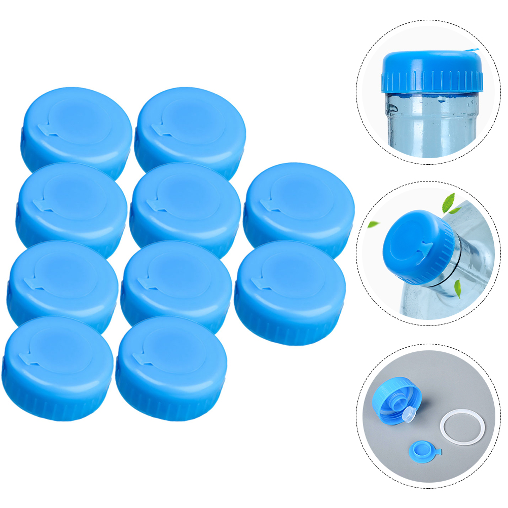 COMPUKAS Water Container Cap Blue Round Shape for Home Use 10Pack ...