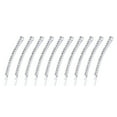 thumbnail image 1 of 10pcs Rhinestone Hairpins Single Row Bang Clips Bobby Pin Hair Accessories for Women Girls Silver, 1 of 8