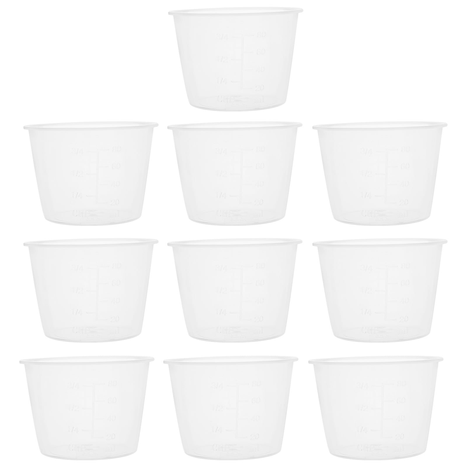 10pcs Rice Measuring Cup Clear Rice Cooker Cup Measuring Cup for Rice