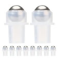 10pcs Roller Perfume Bottles Inserts Empty Perfume Rolling Ball Bottles