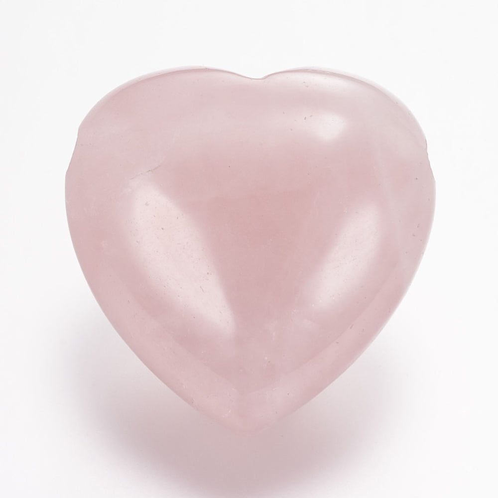 10pcs Rose Quartz Beads Heart 13x25x25mm Hole: 2mm
