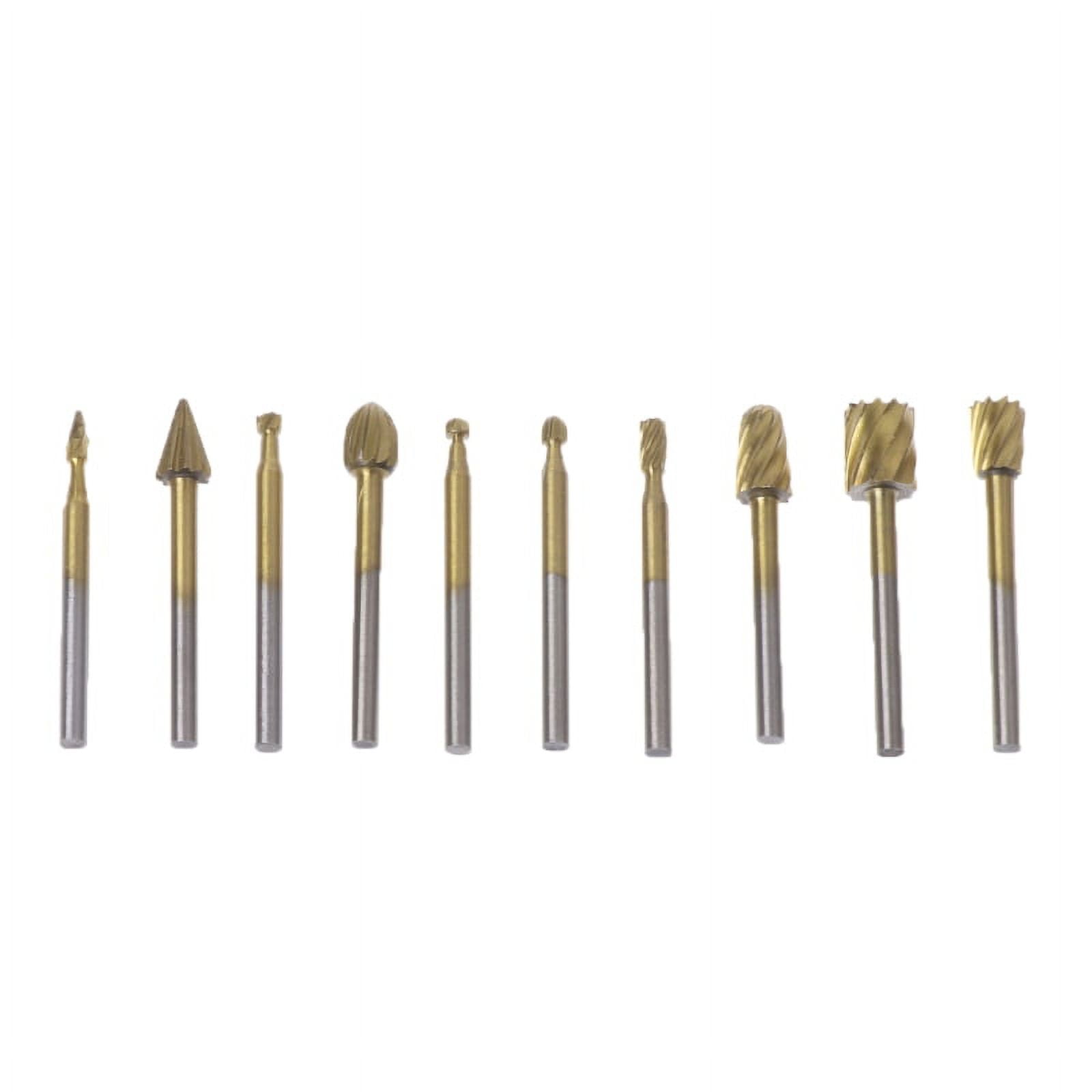 10pcs Rotary File Engraving Cutter Wood Tool Electric Grinding