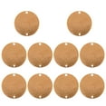 10pcs Round Circle Disc Copper Metal Stamping Blank Engraving Tag Blank