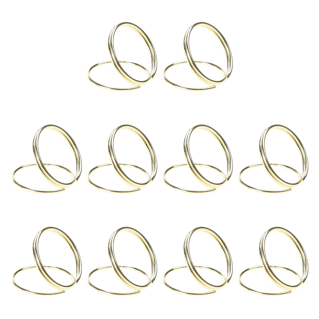 10pcs Round Shape Metal Photo Clip Stands Wedding Table Number Name ...