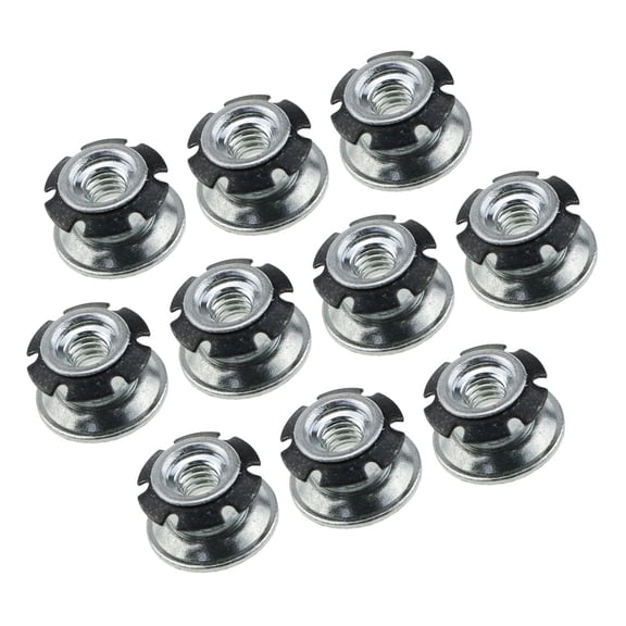 10pcs Round Tubing Inserts Threaded Tube Plum Blossom Shrapnel Bottom Plug Nut