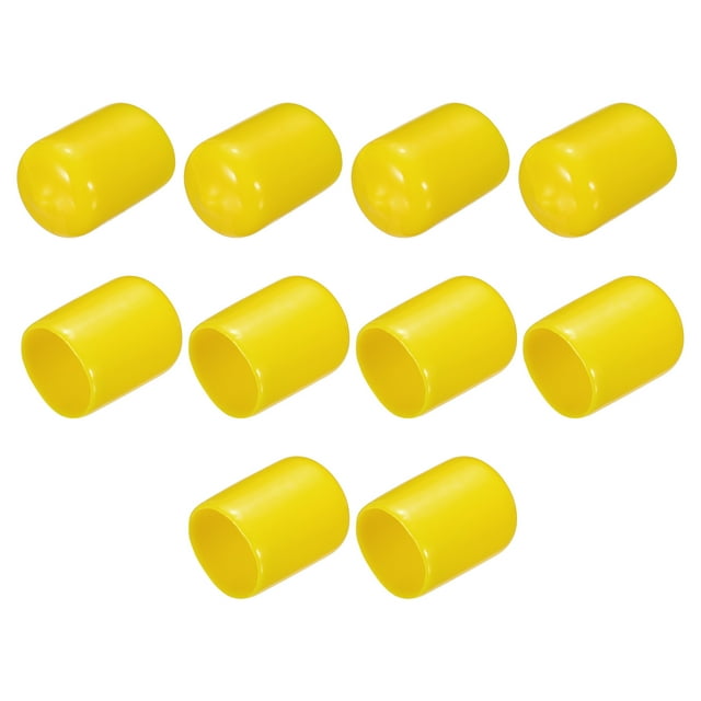 10pcs Rubber End Caps 15mm Vinyl Round End Cap Cover Screw Thread ...