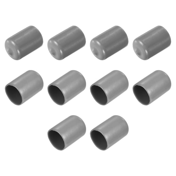 10pcs Rubber End Caps 18mm End Cap Screw Thread Protector Light Gray